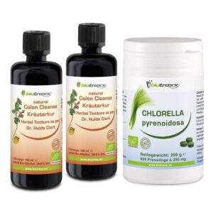 Parasite 12 Days Cleanse Pack, 200ml Tinture plus 800 Organic Chlorella tabs