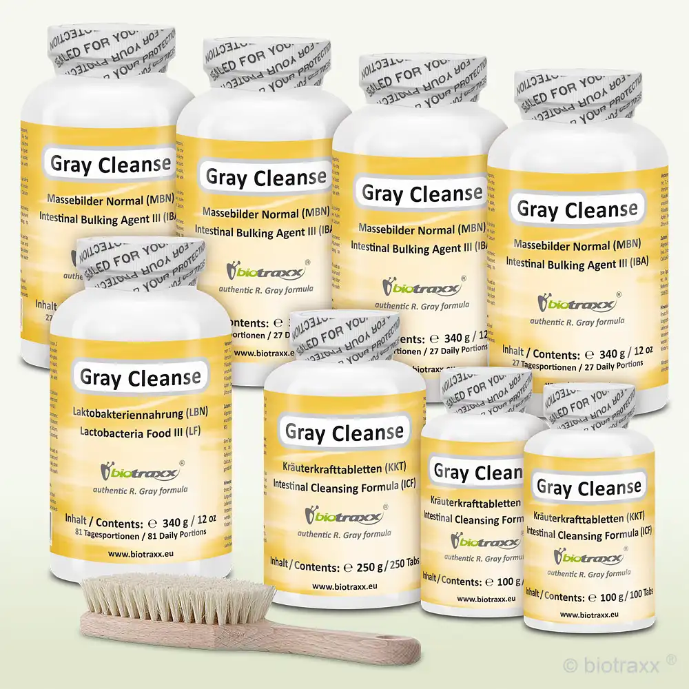 Gray Cleanse Advanced Pack. Our customer’s 1st Choice: 3- 4 months the Advanced Intestine Cleansing protocol.