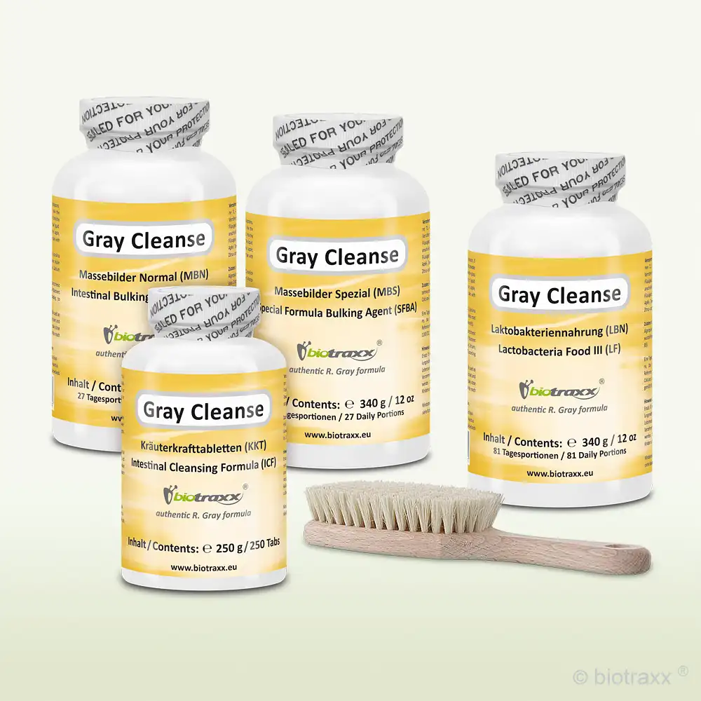 Gray Cleanse Manager Pack. Short term 6 week protocol: For those who want to spend on intake 2 times per day only.